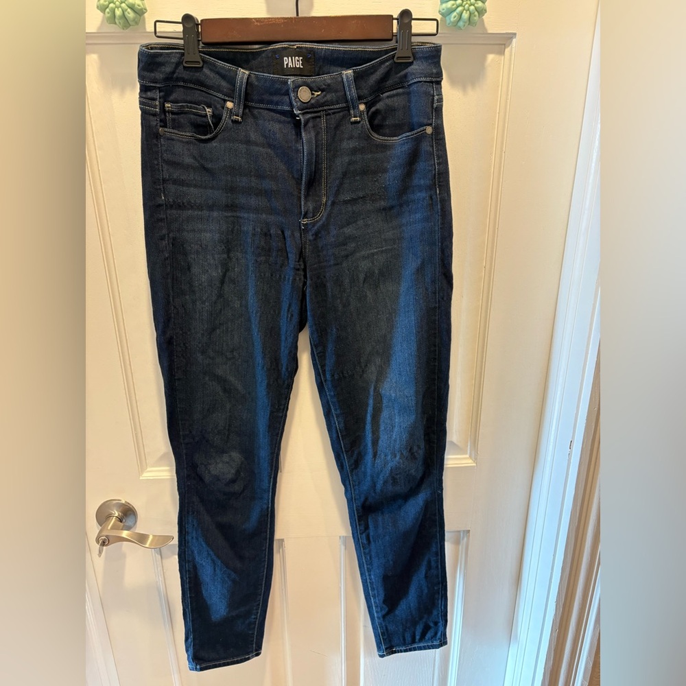 PAIGE Dark Blue Women's Jeans